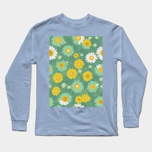 Daisy flower pattern Long Sleeve T-Shirt